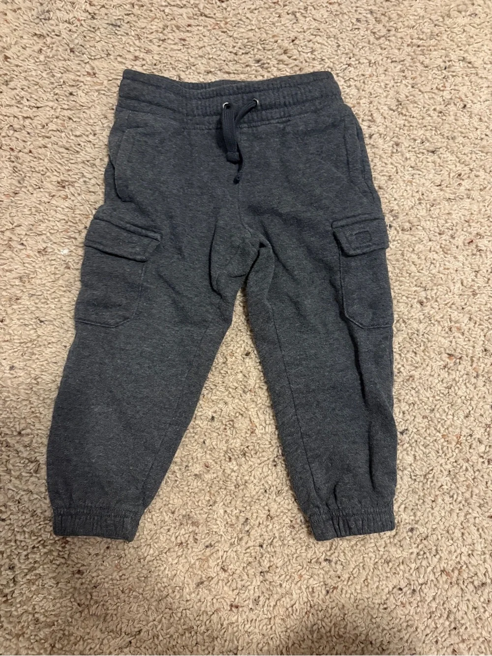 Lands' End Dark Gray Cargo Jogger Sweatpants